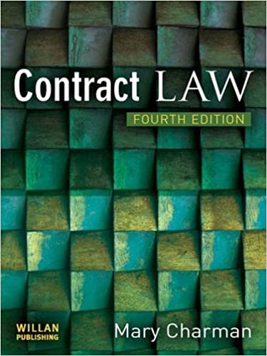 Contract Law 4th Edition by Mary Charman, ISBN-13: 978-1138136496