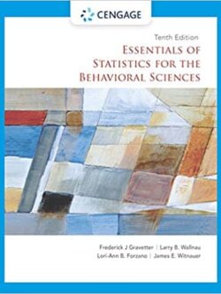 Essentials of Statistics for the Behavioral Sciences (10th Edition) – eBook PDF