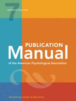 Publication Manual of the American Psychological Association (7th Edition) – eBook