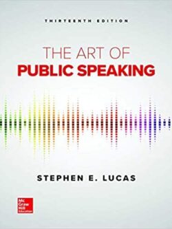 The Art of Public Speaking (13th Edition) – eBook PDF