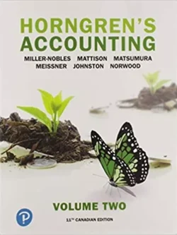 Horngren’s Accounting, Volume 2 (11th Canadian Edition) – PDF